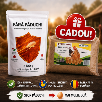 PACHETUL GOSPODINEI  🐔 Fără Păduchi + 🎁 Stimulator de Ouat CADOU