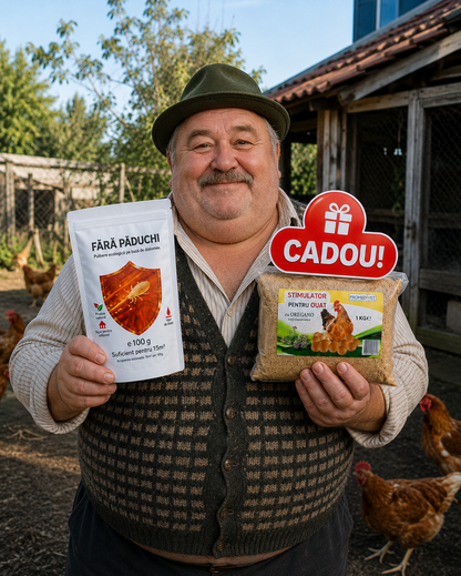 PACHETUL GOSPODINEI  🐔 Fără Păduchi + 🎁 Stimulator de Ouat CADOU
